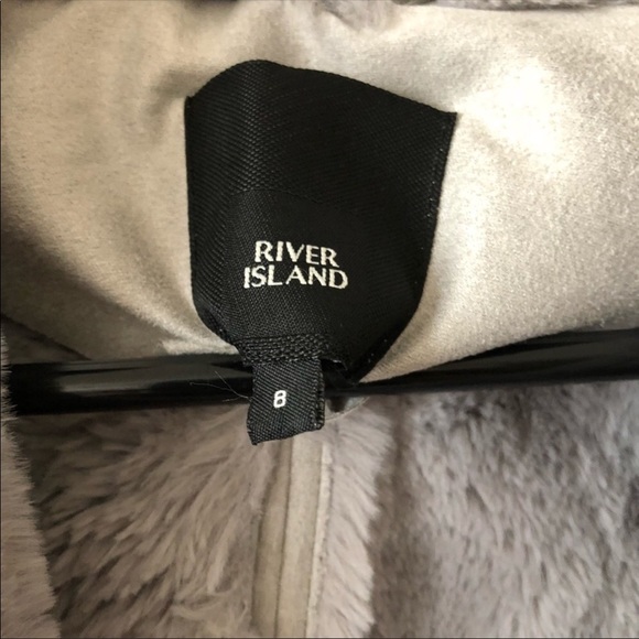 River island fur suede jacket moto zipper pink - Picture 10 of 14